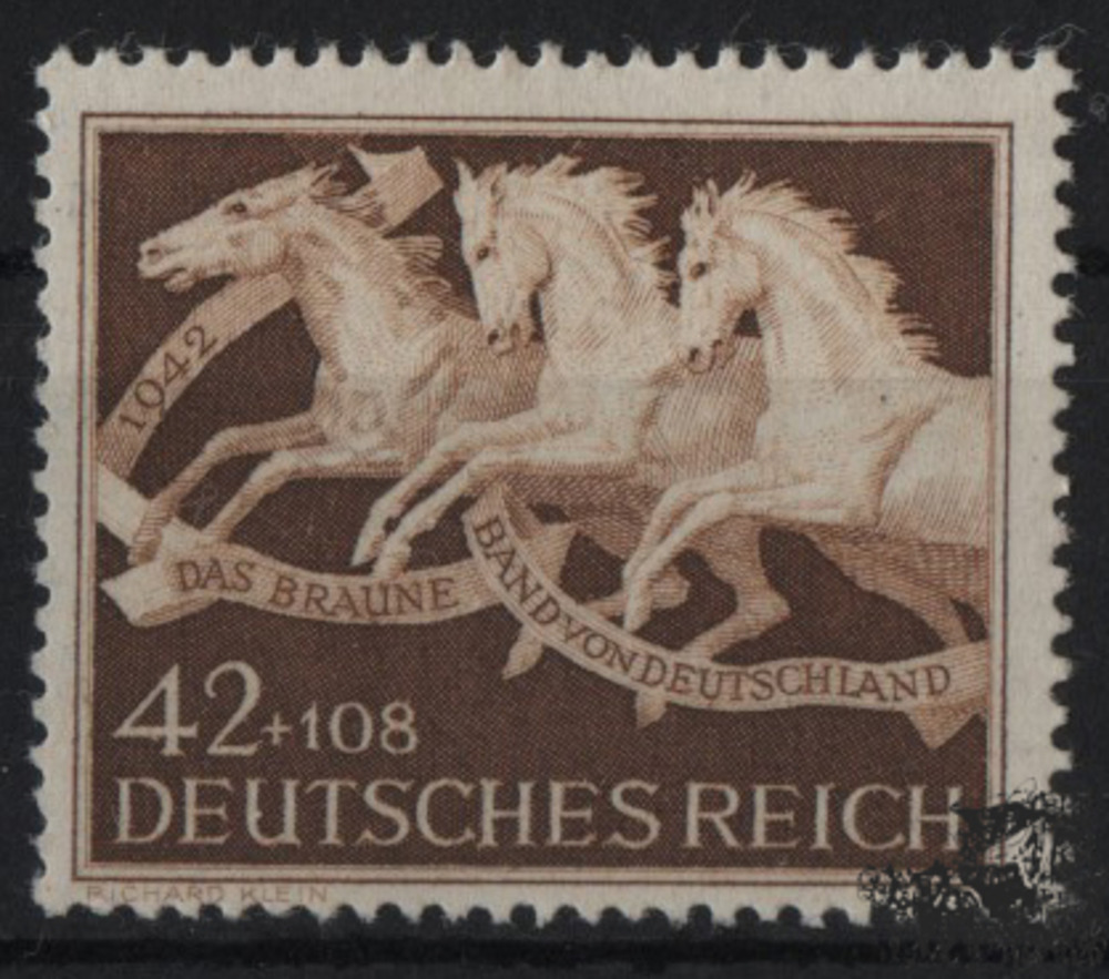 Deutsches Reich - Nr. 815 o Galopprennen “Das Braune Band von Deutschland“