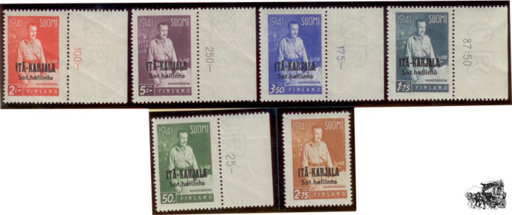 Finnland ** 1942 - Marshall G. Mannerheim, 50 pennia - 5 Markka Finnland ** 1942 - Marshall G. Mannerheim, 50 pennia - 5 Markka