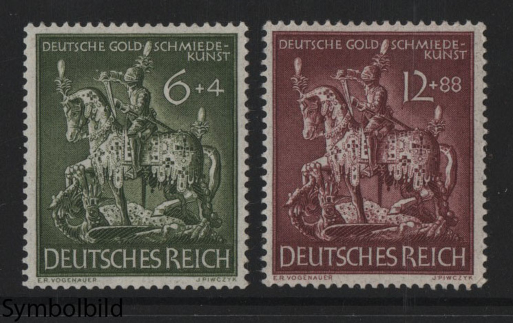 Deutschland ** 6+4, 12+88 Pfennig 1943