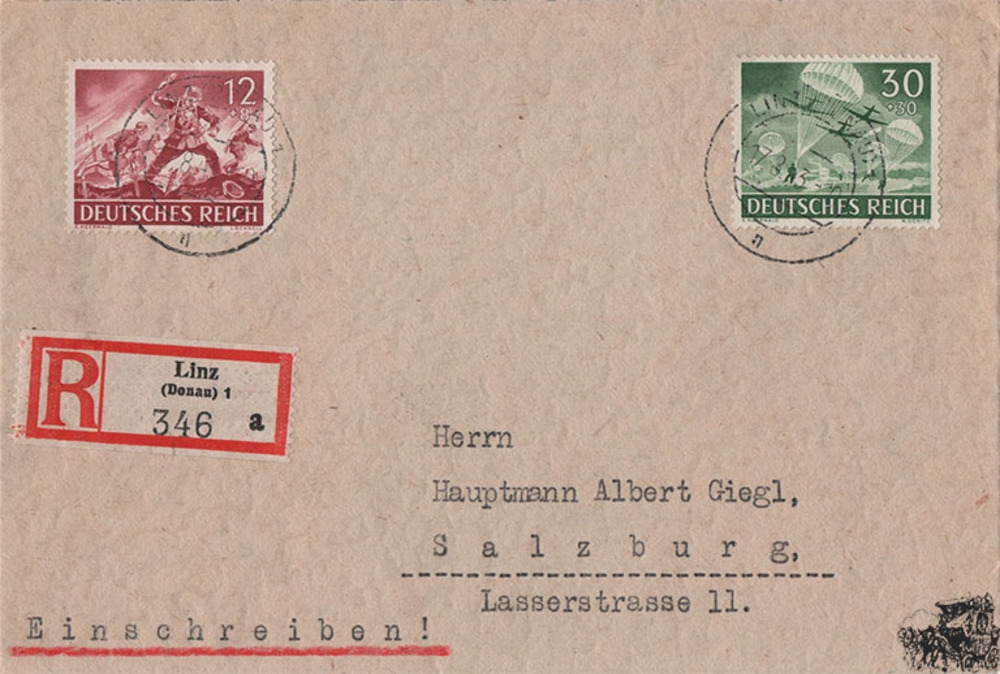 3. Reich - 4 Briefe Teilsatz Tag der Wehrmacht