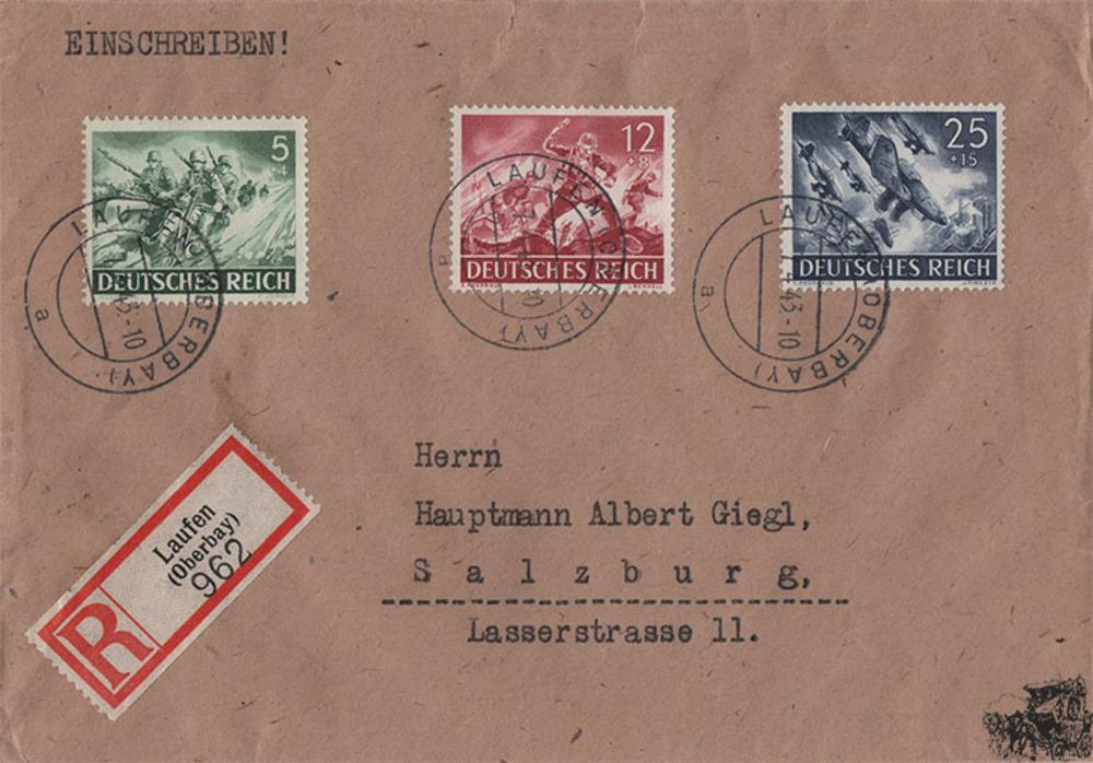 3. Reich - 4 Briefe Tag der Wehrmacht
