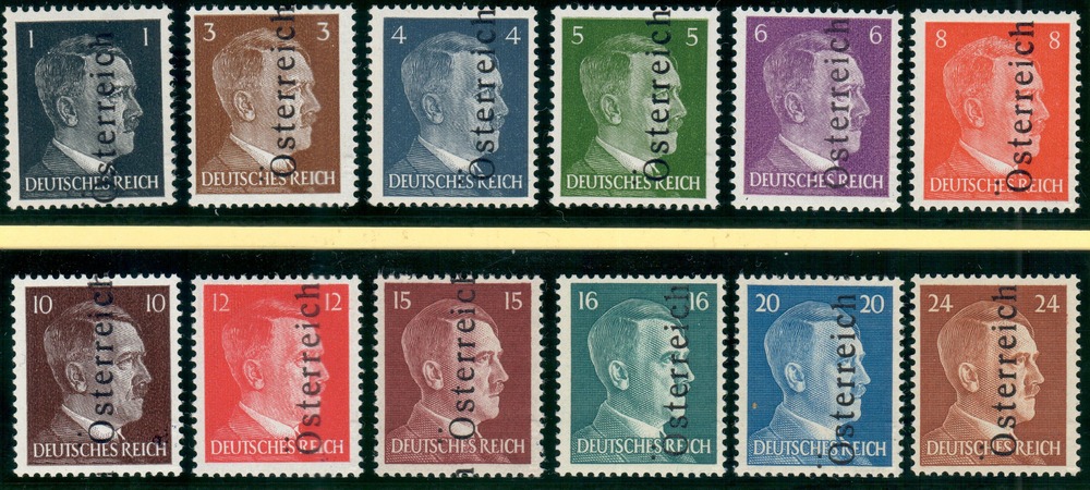 Österreich** 1945, 1 - 24 Pfennig Lokalausgabe Leibnitz (Steiermark), ATTEST Österreich** 1945, 1 - 24 Pfennig Lokalausgabe Leibnitz (Steiermark), ATTEST