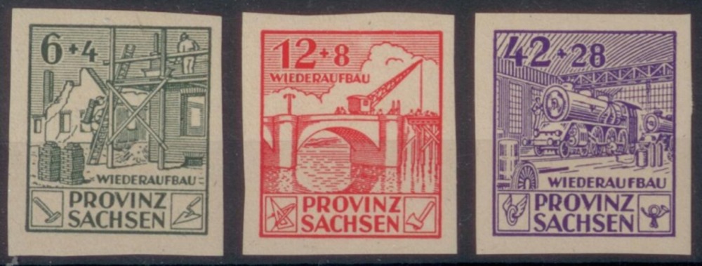 Provinz Sachsen Wiederaufbau - Nr.87B-89B **