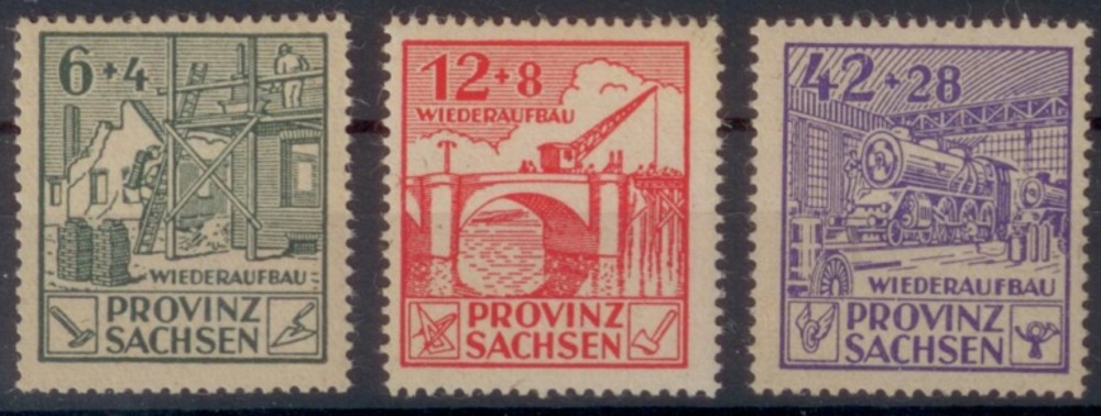 Provinz Sachsen Wiederaufbau - Nr.87A-89A **