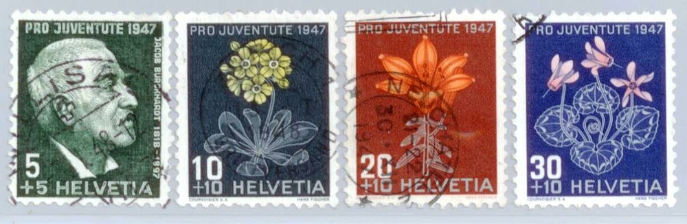 Schweiz o 1947 - Alpenblumen