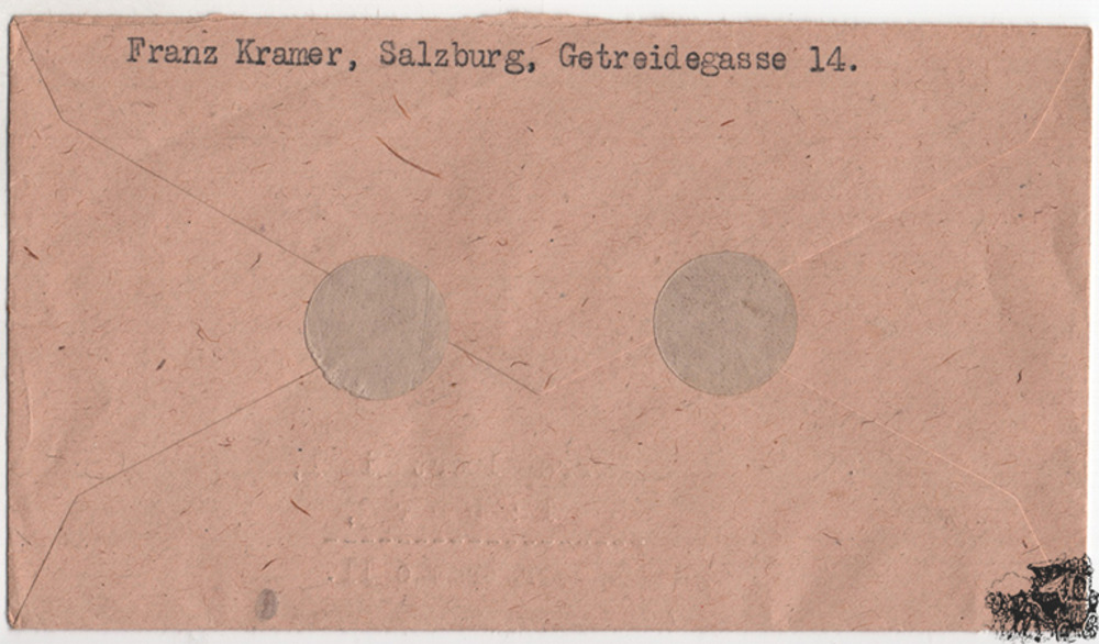 Österreich 1948 - Barfreimachung “Bezahlt“ auf R-Brief Salzburg