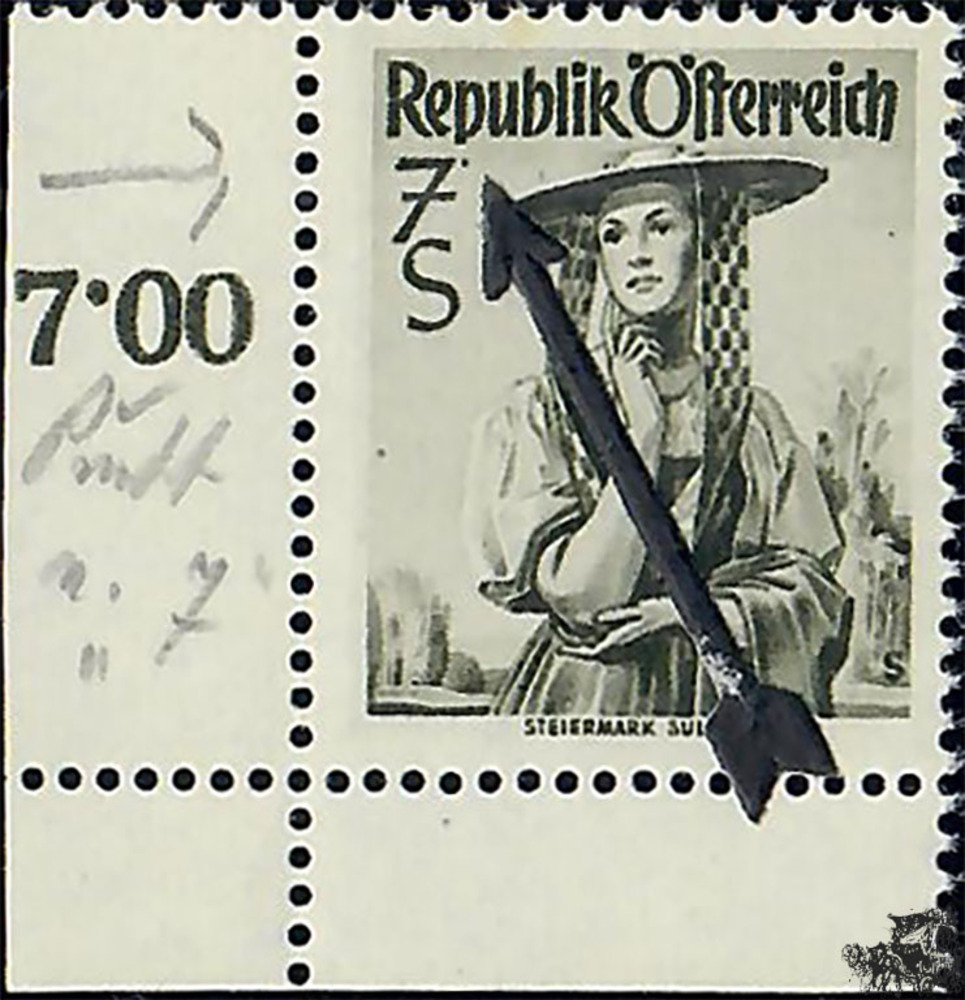 Österreich 1948 ** - ANK-NR: 922 mit Plattenfehler Österreich 1948 ** - ANK-NR: 922 mit Plattenfehler