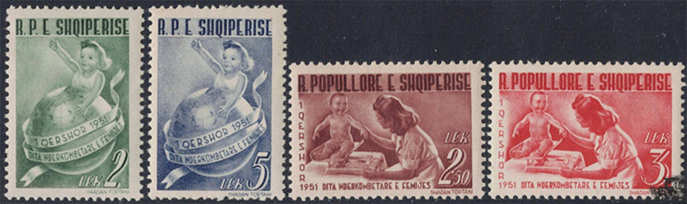 Albanien 1951 * - Internationaler Tag des Kindes Albanien 1951 * - Internationaler Tag des Kindes