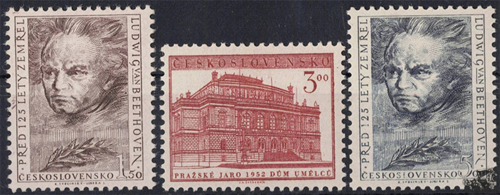 Tschechoslowakei 1952 o - Musikfest „Prager Frühling 1952“