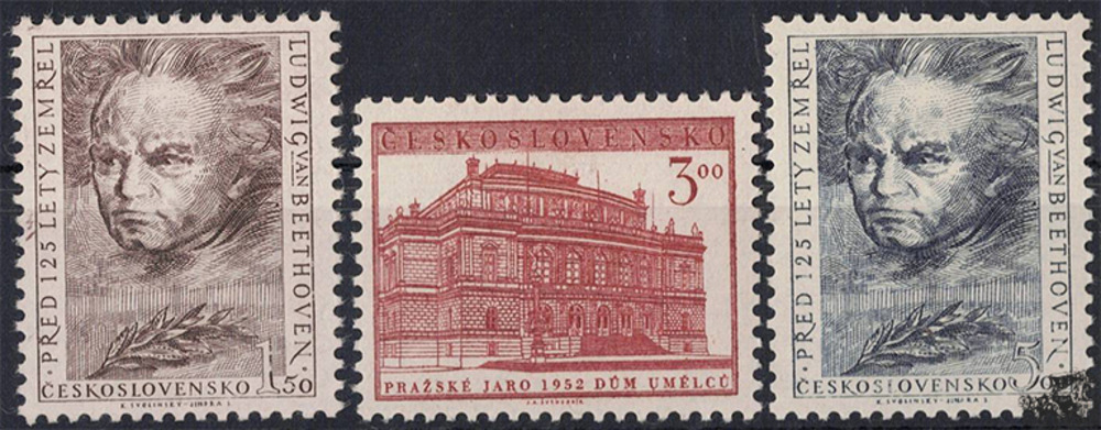 Tschechoslowakei 1952 o - Musikfest „Prager Frühling 1952“ Tschechoslowakei 1952 o - Musikfest „Prager Frühling 1952“
