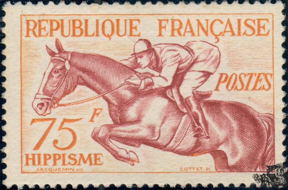 Frankreich ** 1953 - 75 Francs - Freimarken, Sport