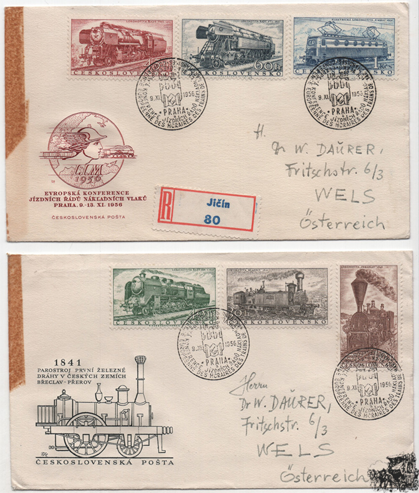 Tschechoslowakei 1953 - Nr. 988-93 Europäische Güterzug-Fahrplankonferenz Tschechoslowakei 1953 - Nr. 988-93 Europäische Güterzug-Fahrplankonferenz