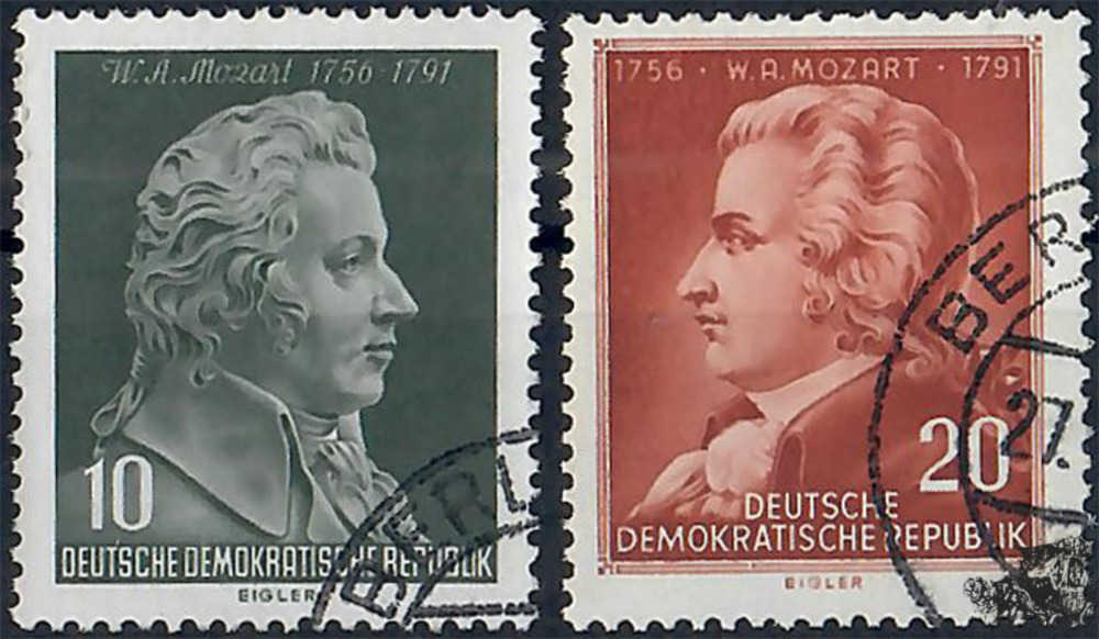 Deutschland 1956 o - 200. Geburtstag von Wolfgang Amadeus Mozart