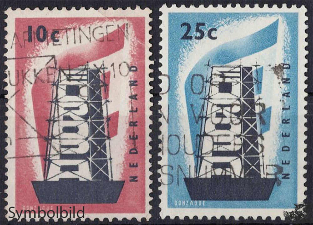 Niederlande  1956 o - EUROPA, Stahlrohrgerüst