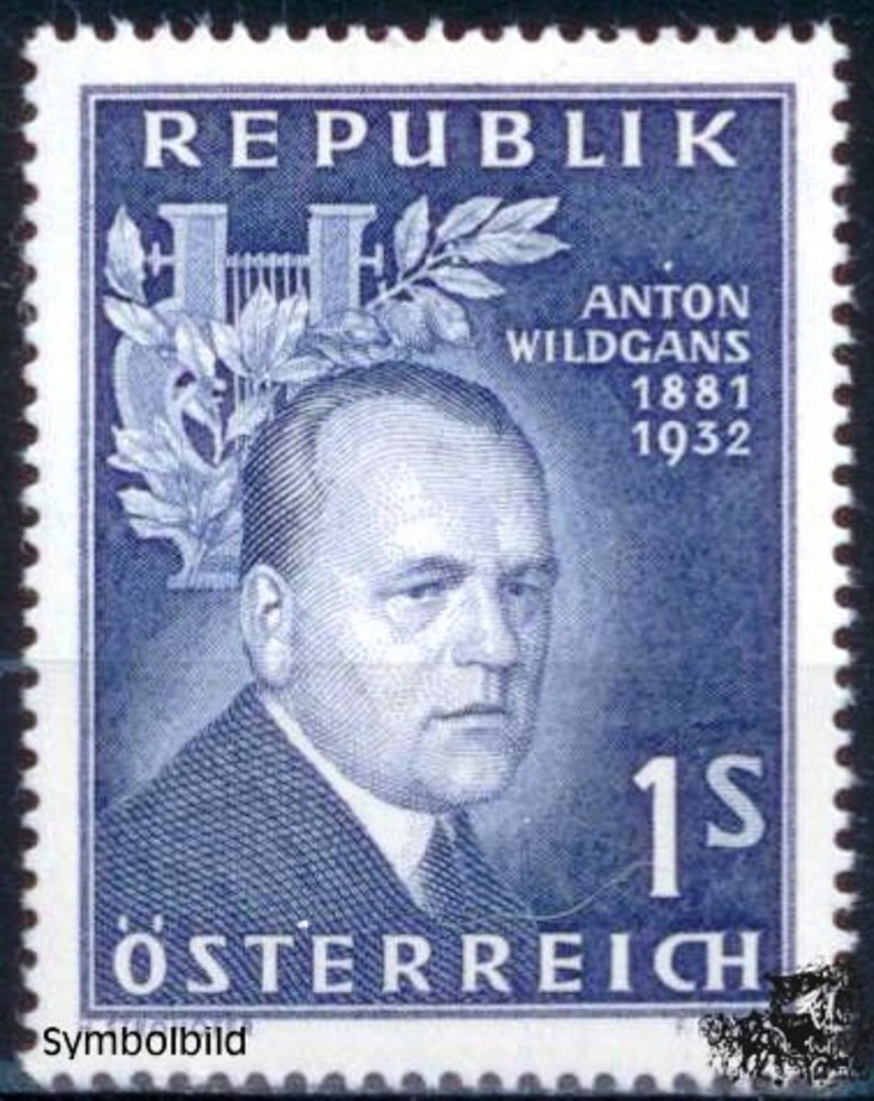 Österreich ** 1957 - 1 Sch., Anton Wildgans