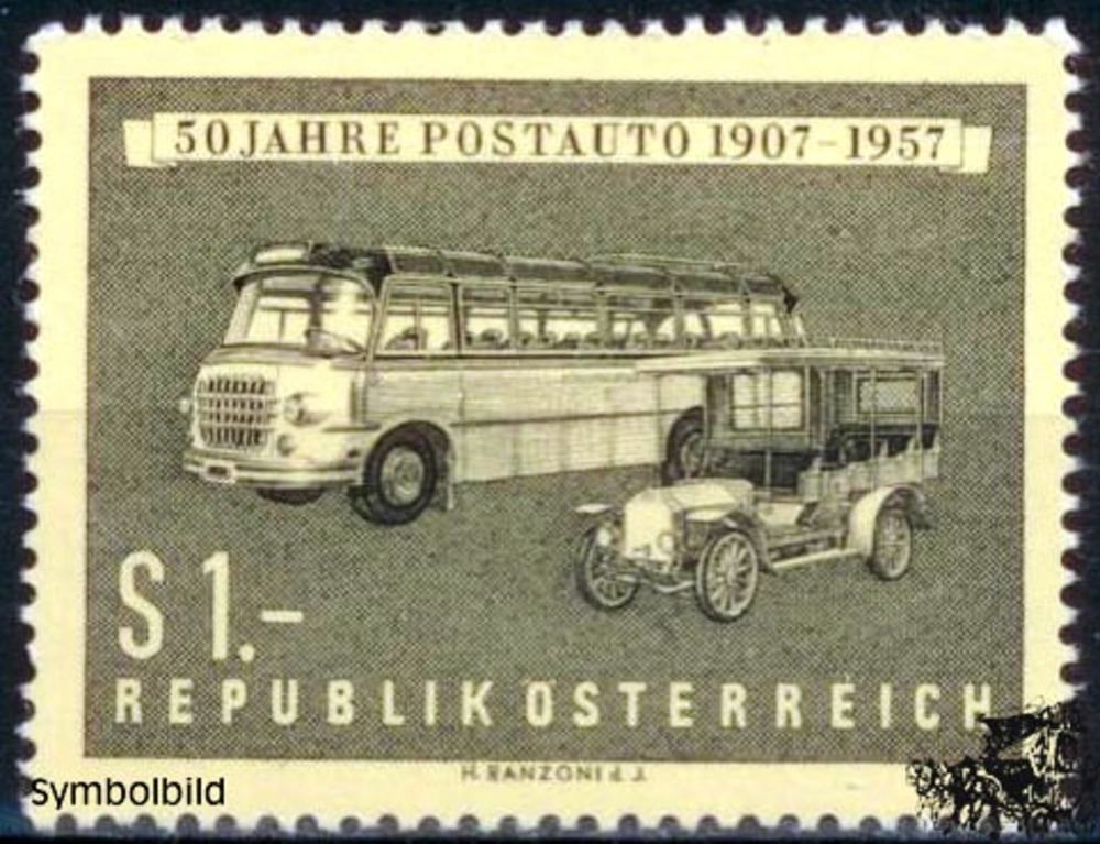Österreich ** 1957 - 1 Sch., Postauto