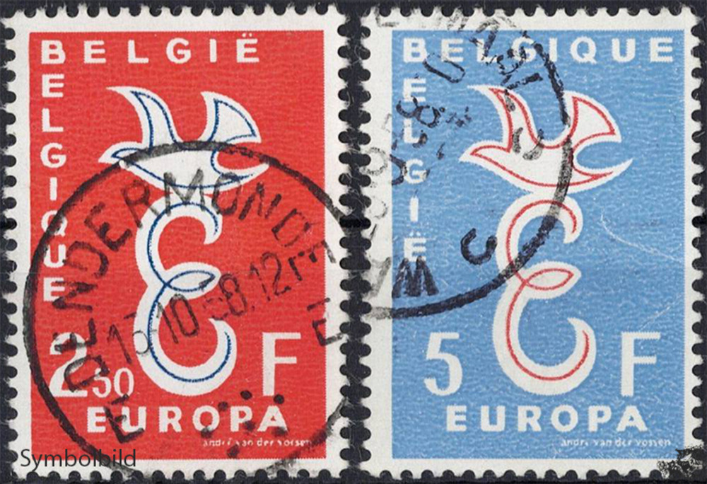 Belgien 1958 o - EUROPA, Taube 