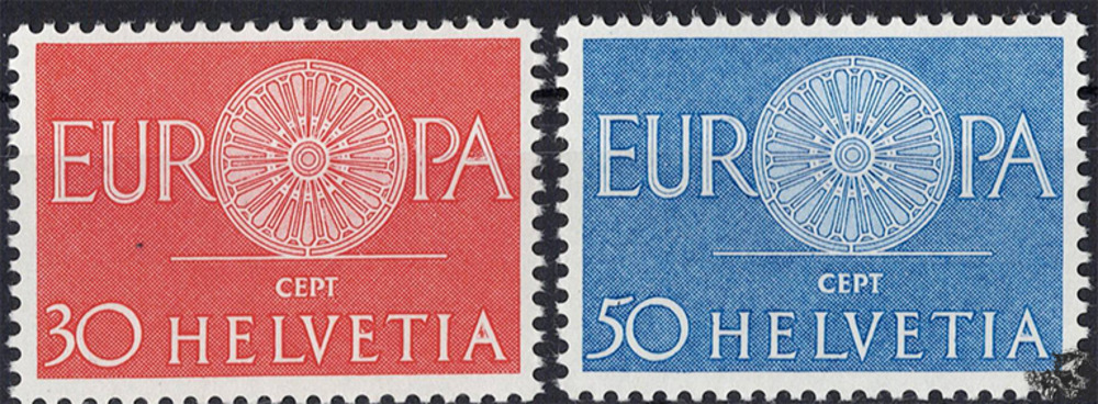 Schweiz 1960 ** - EUROPA, Wagenrad