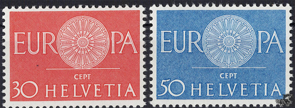 Schweiz 1960 o - EUROPA, Wagenrad