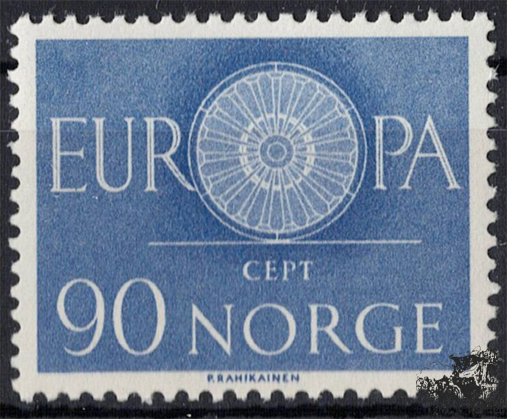 Norwegen 1960 ** - EUROPA, Wagenrad