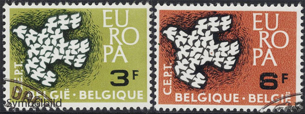 Belgien 1961 o - EUROPA, Taube