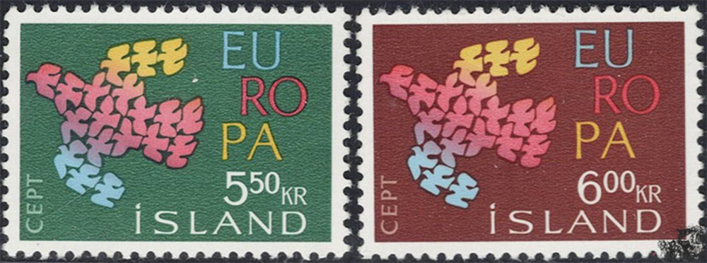 Island 1961 ** - EUROPA, Taube