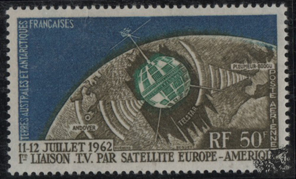 Französische Gebiete i. d. Antarktis 1962 ** - Erste Fernseh-Direktübertragung Französische Gebiete i. d. Antarktis 1962 ** - Erste Fernseh-Direktübertragung