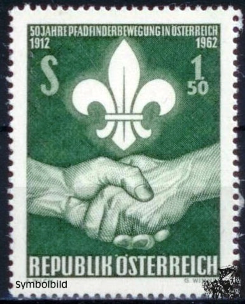 Österreich ** 1962 - 1,50 S - 50 Jahre Pfadfinderbewegung in Österreich Österreich ** 1962 - 1,50 S - 50 Jahre Pfadfinderbewegung in Österreich
