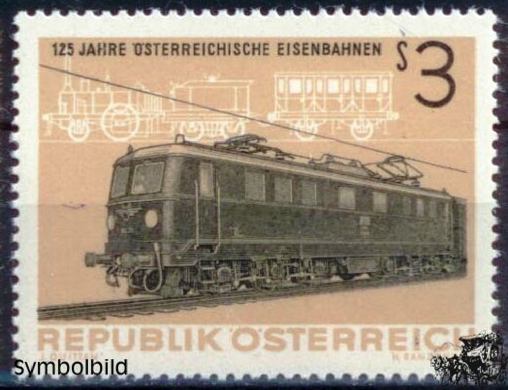 Österreich ** 1962 - 3 S - 125 Jahre Österr. Eisenbahnen