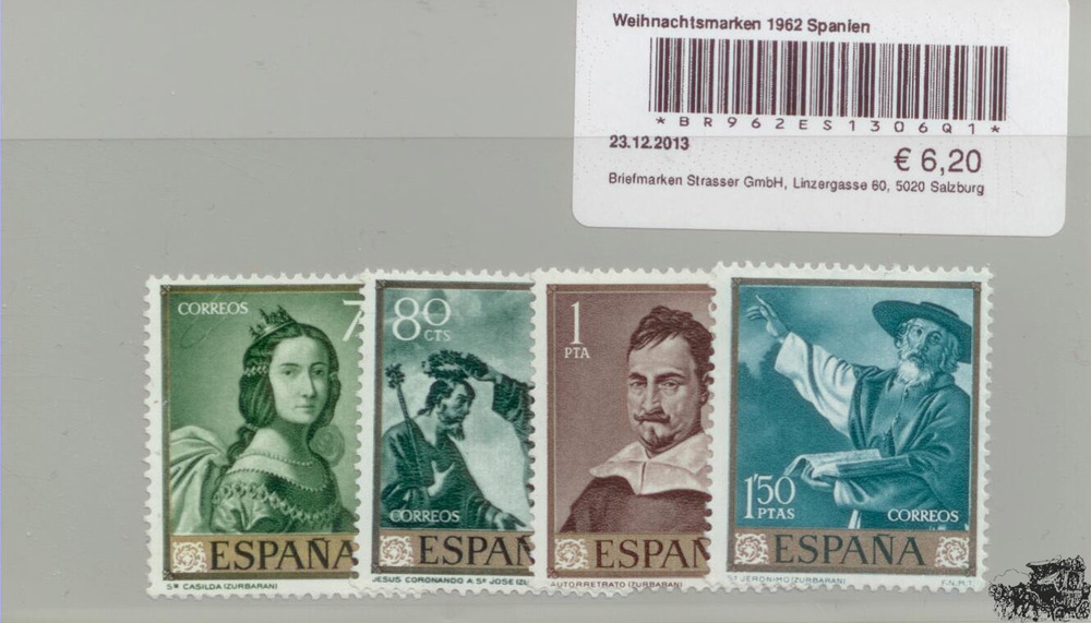 Weihnachtsmarken 1962 Spanien Weihnachtsmarken 1962 Spanien