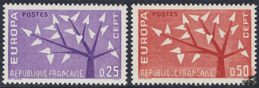 Frankreich 1962 ** - EUROPA, Baum