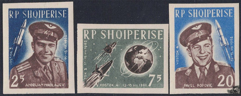 Albanien 1963 * - Gruppenflug der Raumkapseln „Wostok 3“ und „Wostok 4“
