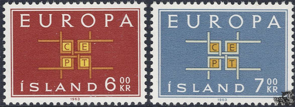 Island 1963 ** - EUROPA, Ornament
