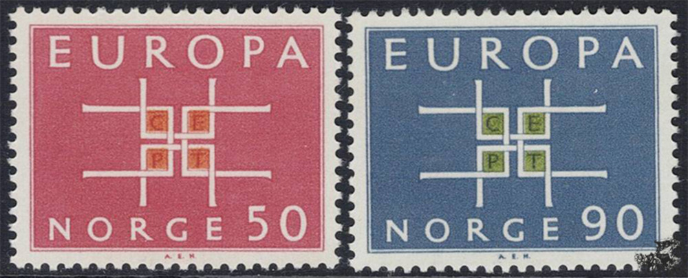 Norwegen 1963 ** - EUROPA, Ornament