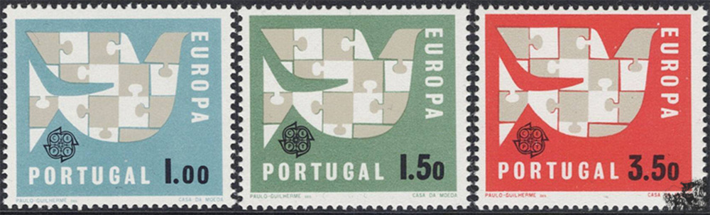 Portugal ** 1963 - Europa CEPT - 1-3.50 Escudos Portugal ** 1963 - Europa CEPT - 1-3.50 Escudos