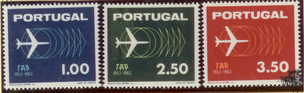 Portugal 1963 ** 10 Jahre Fluggesellschaft TAP