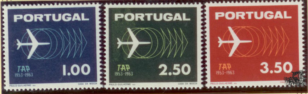 Portugal 1963 ** 10 Jahre Fluggesellschaft TAP Portugal 1963 ** 10 Jahre Fluggesellschaft TAP