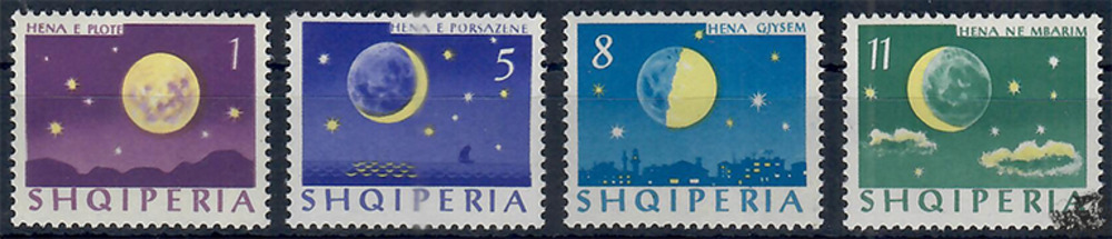 Albanien 1964 ** - 1-11 L - Die vier Mondphasen - Satz