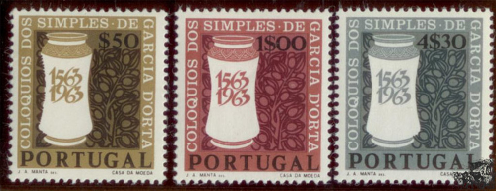 Portugal ** 400. Jahrestag der Veröffentlichung der Dissertation über heilkräuter und Drogen von Garcia d'Orta Portugal ** 400. Jahrestag der Veröffentlichung der Dissertation über heilkräuter und Drogen von Garcia d'Orta