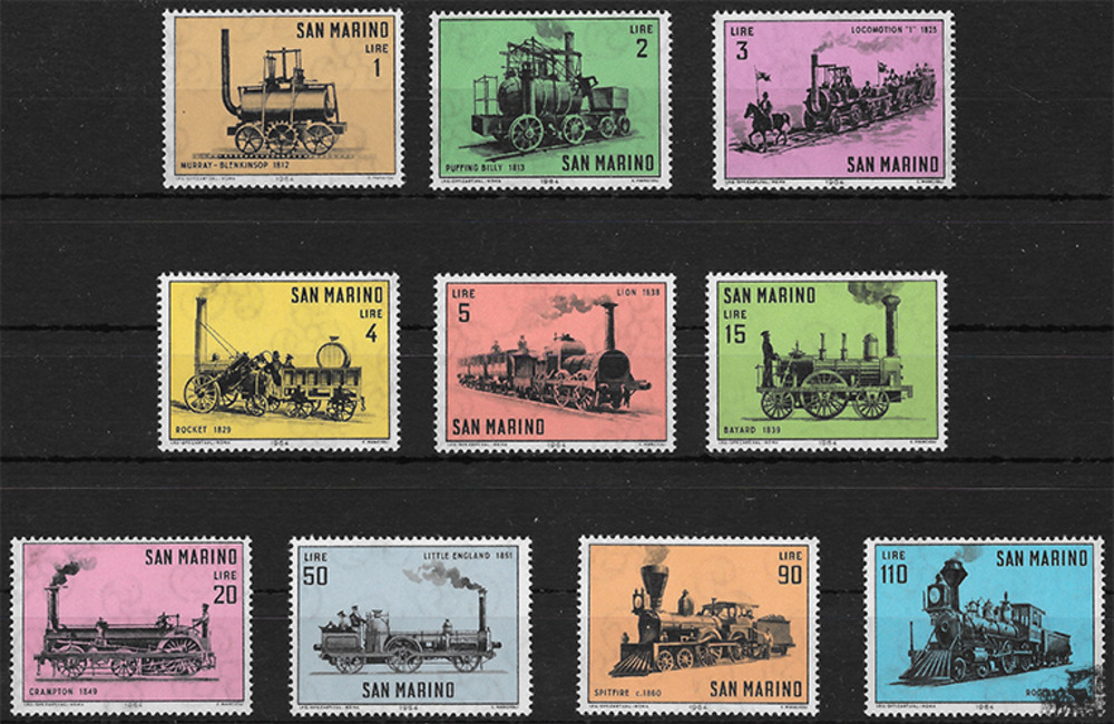 San Marino 1964 ** - Alte Lokomotiven San Marino 1964 ** - Alte Lokomotiven