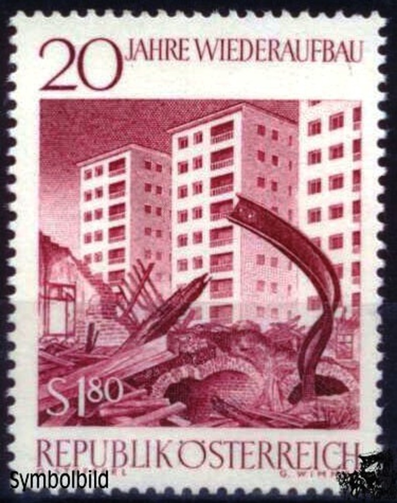 Österreich ** 1965 - 1,80 S - 20 Jahre Wiederaufbau in Österreich