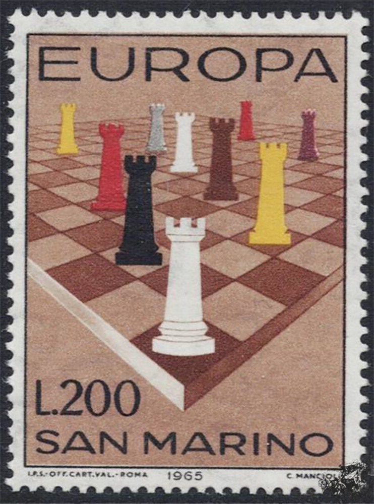 San Marino 1965 ** - EUROPA, Schach
