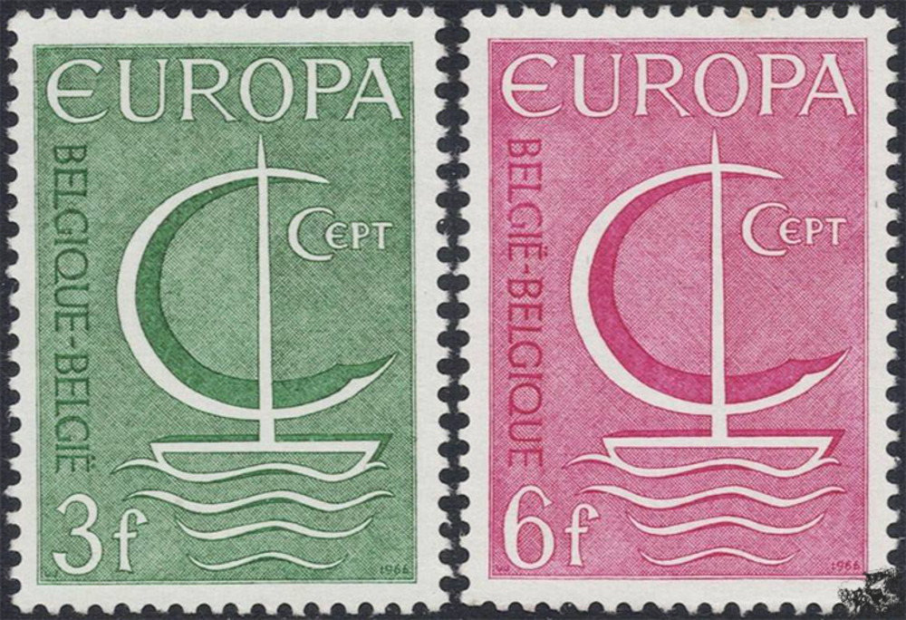 Belgien 1966 ** - EUROPA, Boot