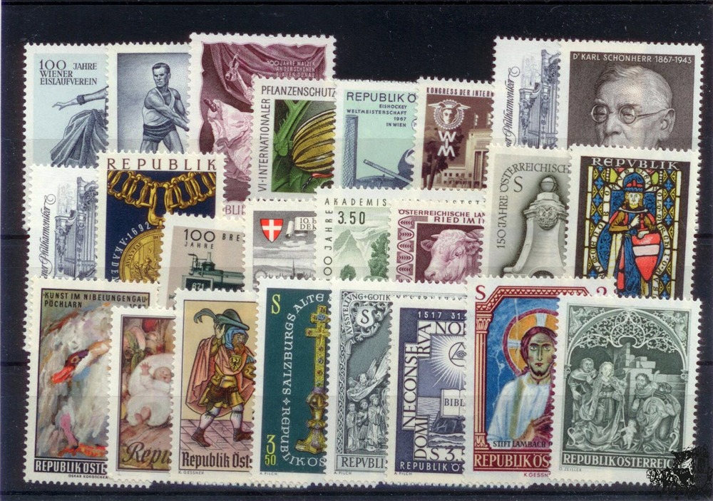 Österreich ** 1967 kompletter Jahrgang Österreich ** 1967 kompletter Jahrgang