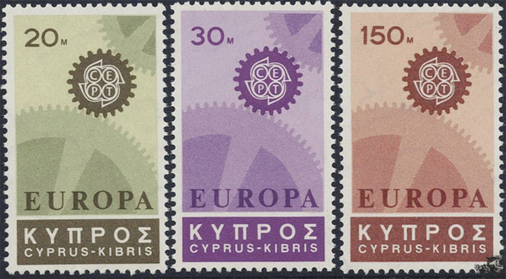 Zypern 1967 ** - EUROPA, Zahnräder