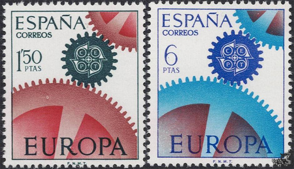 Spanien 1967 ** - EUROPA, Zahnräder