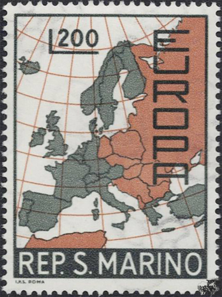 San Marino 1967 ** - EUROPA, Karte