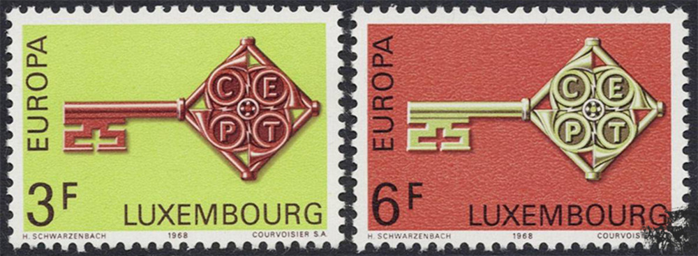 Luxemburg 1968 ** - EUROPA, Schlüssel