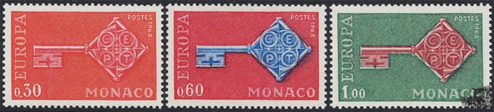 Monaco 1968 ** - EUROPA, Schlüssel