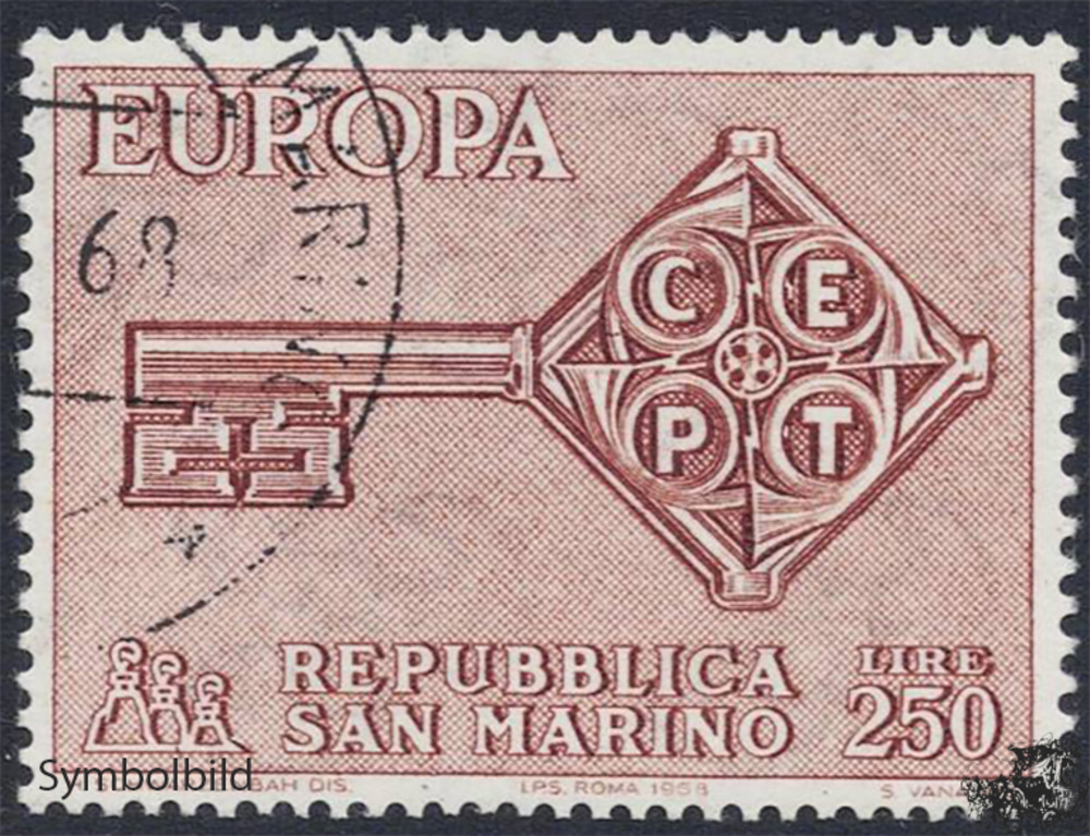 San Marino 1968 o - EUROPA, Schlüssel